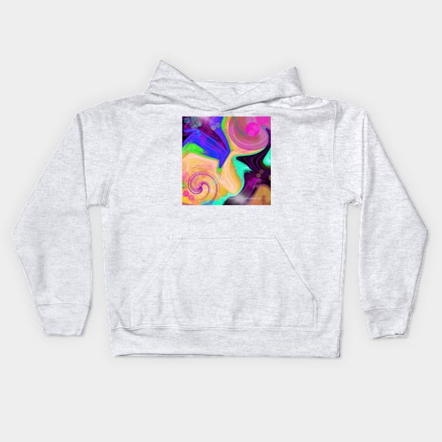 Funky  #382 Kids Hoodie by CreaKat